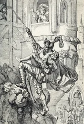 Prinzenraub: Entführung der Prinzen Ernst und Albrecht, Söhne von Friedrich II. von Sachsen, im Juli 1455 durch den Ritter Kunz von Kaufungen