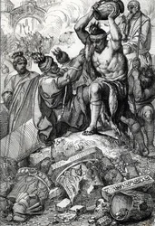 Die Plünderung Roms im Jahr 410 durch die Westgoten unter der Führung von Alarich