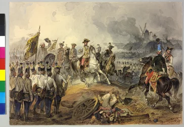 Erster Koalitionskrieg. 1.3.1793. Karl Schlacht bei Aldenhoven 1793