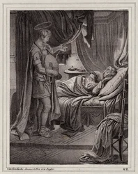 Valerias Vision von St. Florian (Gravur)
