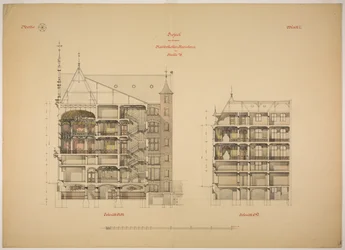 Rathskeller Neubau, Halle (Saale), Sachsen-Anhalt, Deutschland, zwei Abschnitte