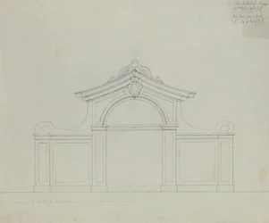 Brunnenanlage im Pfirsichgarten des Oberen Belvederes