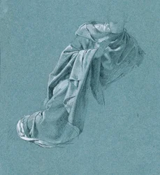 Gewandstudie zu "Arindal und Daura"