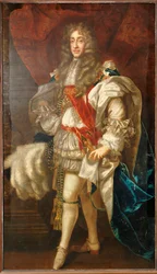 Porträt von König James II., Ganzfigur, in Garter-Roben