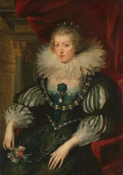 Porträt von Anna von Österreich (1601-1666), Königin von Frankreich