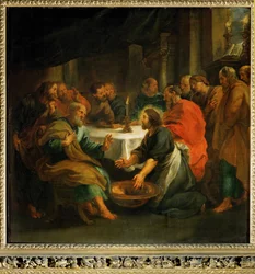 Christus wäscht den Aposteln die Füße