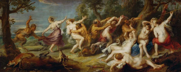 Diana und ihre Nymphen von Satyrn entdeckt, ca. 1635