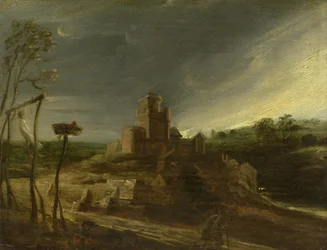 Die Landschaft mit dem Galgen