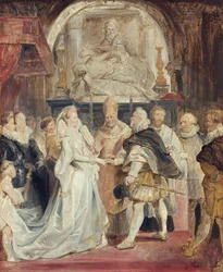 Die Vermählung „in procuratione“ (Skizze zum Medici-Zyklus)
