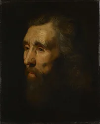 Bärtiger Männerkopf