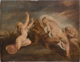 Nymphen und Flussgott (Fragment einer Darstellung des Sturzes des Phaeton)