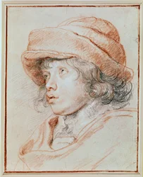Porträtstudie seines Sohnes Nicolas
