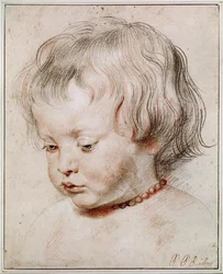 Porträtstudie seines Sohnes Nicolas