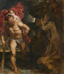 Der heilige Christophorus und der Eremit