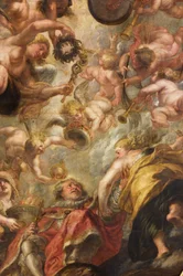 Die Apotheose von König James I., Die Rubens-Decke, Bankettsaal, Whitehall, ca. 1629-34