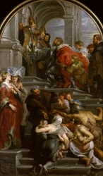 Die Bekehrung des heiligen Bavo, 1623-1624.