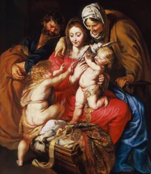 Die Heilige Familie mit St. Elisabeth, St. Johannes und einer Taube, ca. 1609