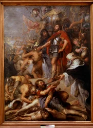 Der Triumph des Judas Makkabäus. Judas Makkabäus (oder Makkabäer), genannt der Hammer, Nachfolger seines Vaters Mattatias (Mathathias, Mattathias) an der Spitze des Aufstands der Juden gegen die Unterdrückung durch die Seleukiden während der Herrschaft