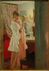 Interieur. Die Frau des Künstlers