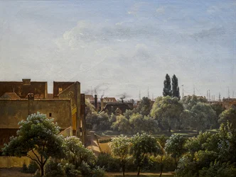 Blick von Charlottenborg zum Botanischen Garten