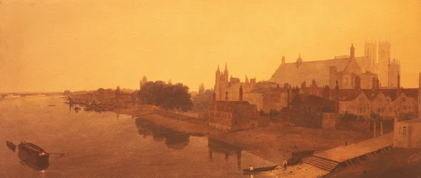 Westminster Abbey und Hall und alte Parlamentshäuser