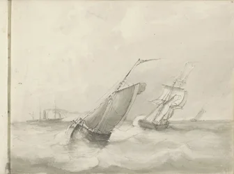 Segelschiffe auf See