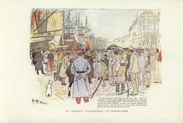 Die Wanderungen eines Künstlers, in Marseille
