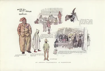 Wanderungen eines Künstlers, in Marseille