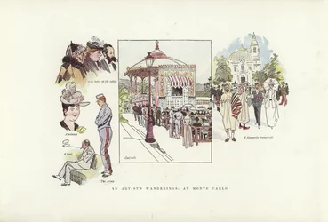 Die Wanderungen eines Künstlers, in Monte Carlo