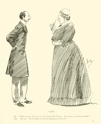 Karikatur von Phil May, aus den 1890er Jahren