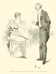 Karikatur von Phil May, aus den 1890er Jahren