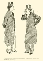 Karikatur von Phil May, aus den 1890er Jahren