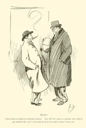 Karikatur von Phil May aus den 1890er Jahren