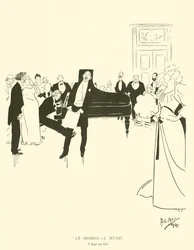 Karikatur von Phil May, aus den 1890er Jahren