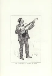Der Gitarrist, eine Studie in Rom