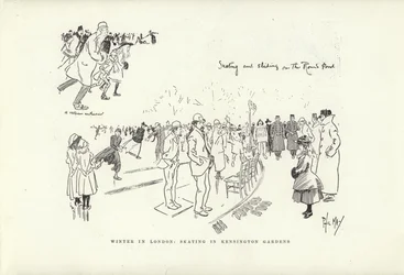 Winter in London, Schlittschuhlaufen in den Kensington Gardens