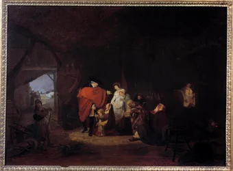 Menschlichkeit von Ludwig XVI.: Winter 1784, der König gibt Almosen an die Einwohner von Versailles