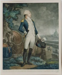 Porträt des Marquis de La Fayette (1757-1834), Kommandant der Nationalgarde, 1790