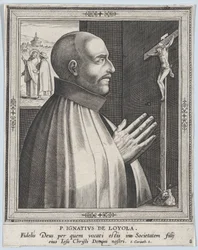 Hl. Ignatius von Loyola, aus der Serie Männliche Gründer religiöser Orden, vor 1610.