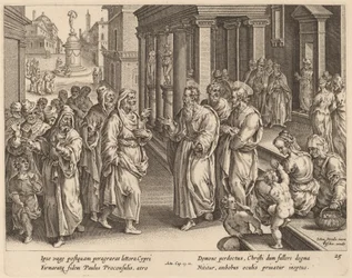 Der heilige Paulus streitet mit dem Zauberer