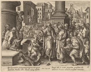 Der heilige Paulus heilt den Lahmen in Lystra