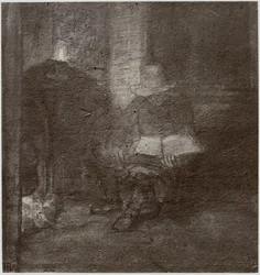 Rembrandt, Ein alter Mann liest