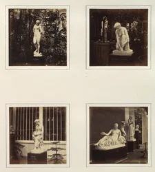 [Skulpturen von Andromeda, die Toilette der Atalanta, Corinna und eine Najade], ca. 1859