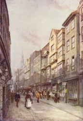 Holywell Street, Strand, Blick nach Osten, 1900