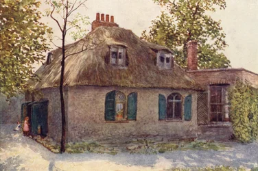 Reetdachhaus in der Nähe von Paddington Green, 1895