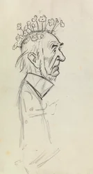 Karikaturporträt von Gladstone