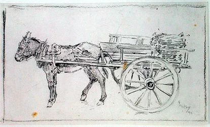 Esel und Wagen