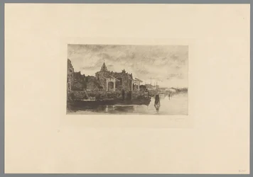 Ansicht von Amsterdam mit der Spitze des Schreierstoren