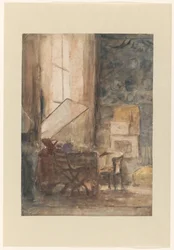 Ecke im Atelier von Philip Zilcken