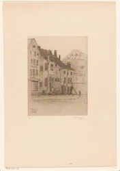 Alte Häuser auf der Place Verte in Verviers